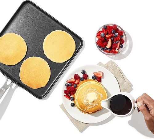 oxo good grips nonstick griddle pan stainless steel black