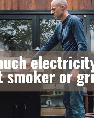 How much electricity does a pellet smoker or grill use